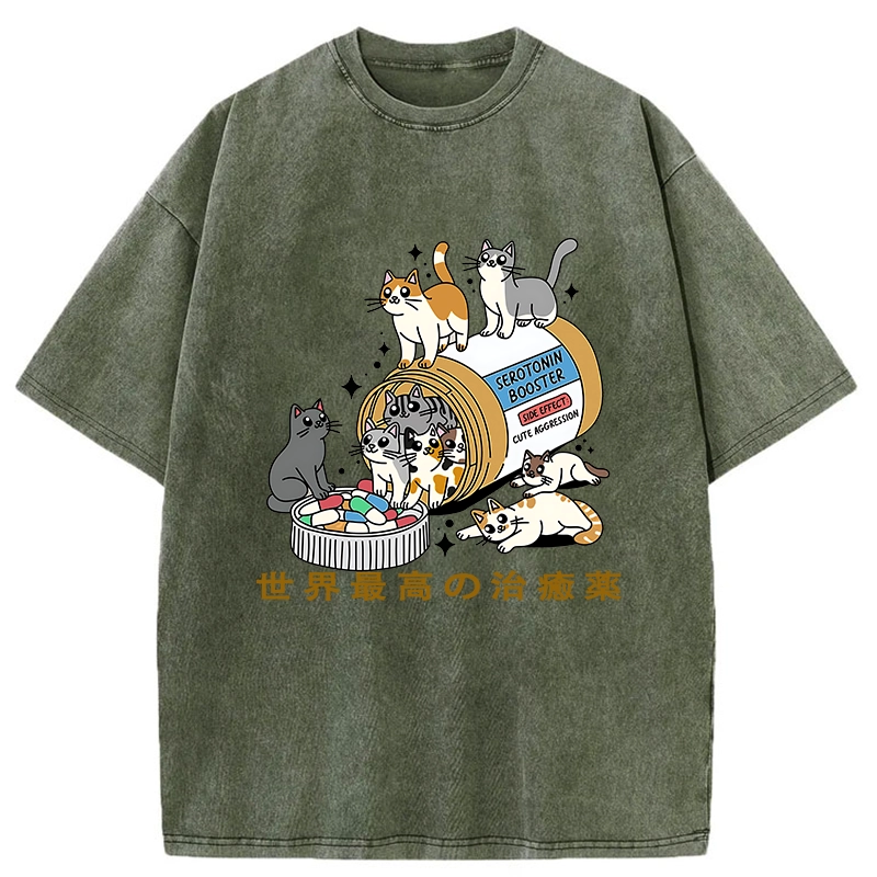 Tokyo-Tiger The Best Cure In The World Washed T-Shirt