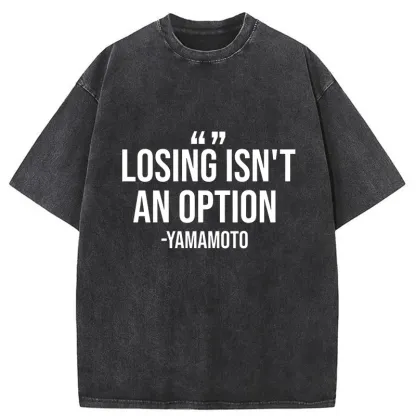 Tokyo-Tiger Baseball Quotes Washed T-Shirt