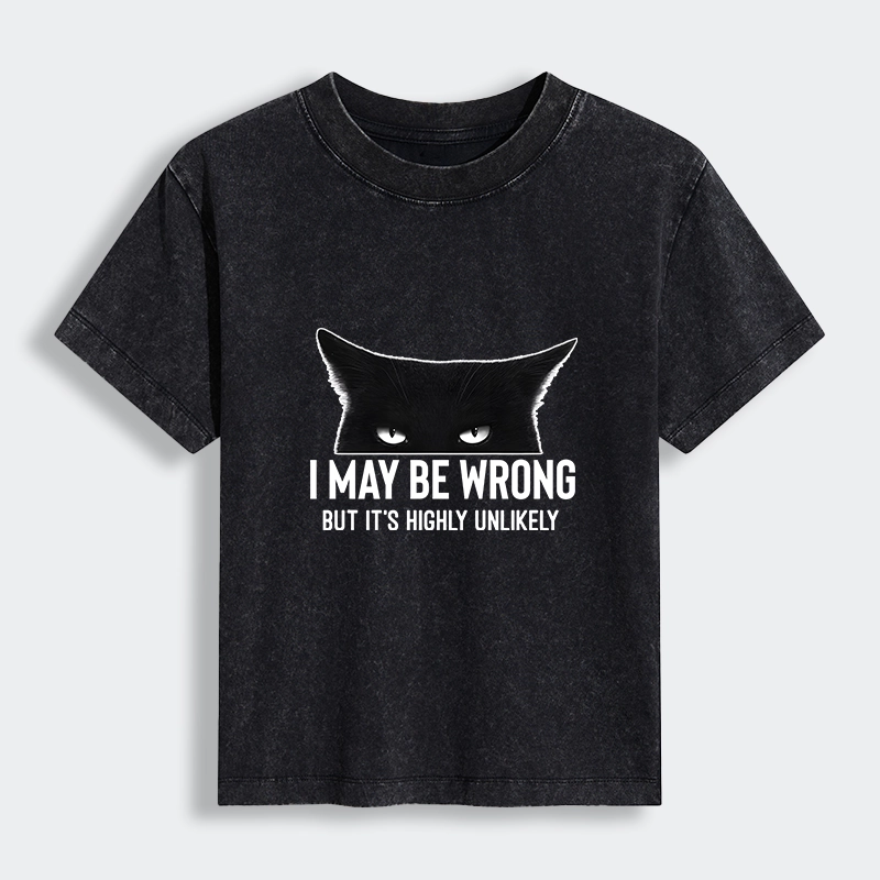 Tokyo-Tiger Cat Can Do No Wrong Women's Washed T-shirt