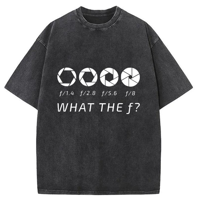 Tokyo-Tiger Aperture f-stop Funny Washed T-Shirt