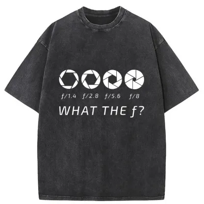 Tokyo-Tiger Aperture f-stop Funny Washed T-Shirt