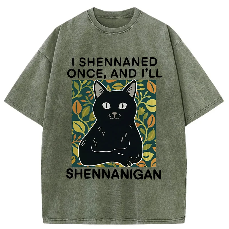 Tokyo-Tiger The Lying Cat Washed T-Shirt