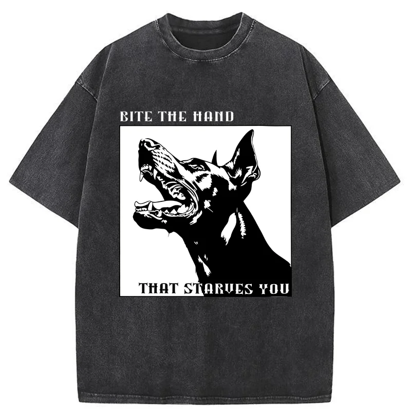 Tokyo-Tiger Rebellious Dog Meme Washed T-Shirt