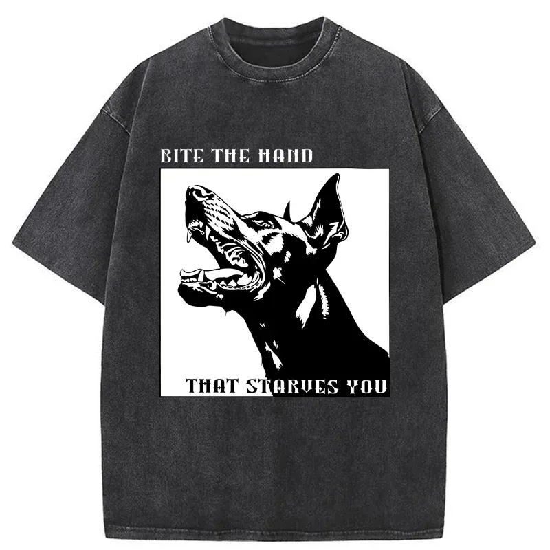 Tokyo-Tiger Rebellious Dog Meme Washed T-Shirt