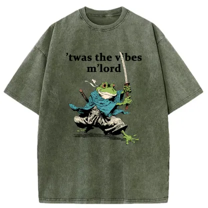 Tokyo-Tiger The Frog Samurai Washed T-Shirt