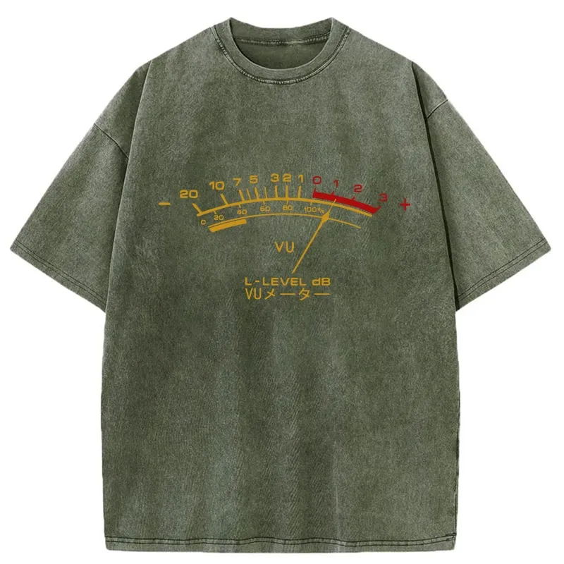 Tokyo-Tiger Volume Meter Washed T-Shirt