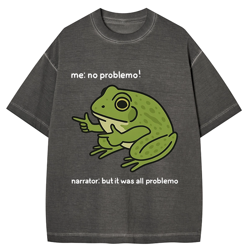 Tokyo-Tiger Stupid Frog Meme Gradient Washed T-Shirt