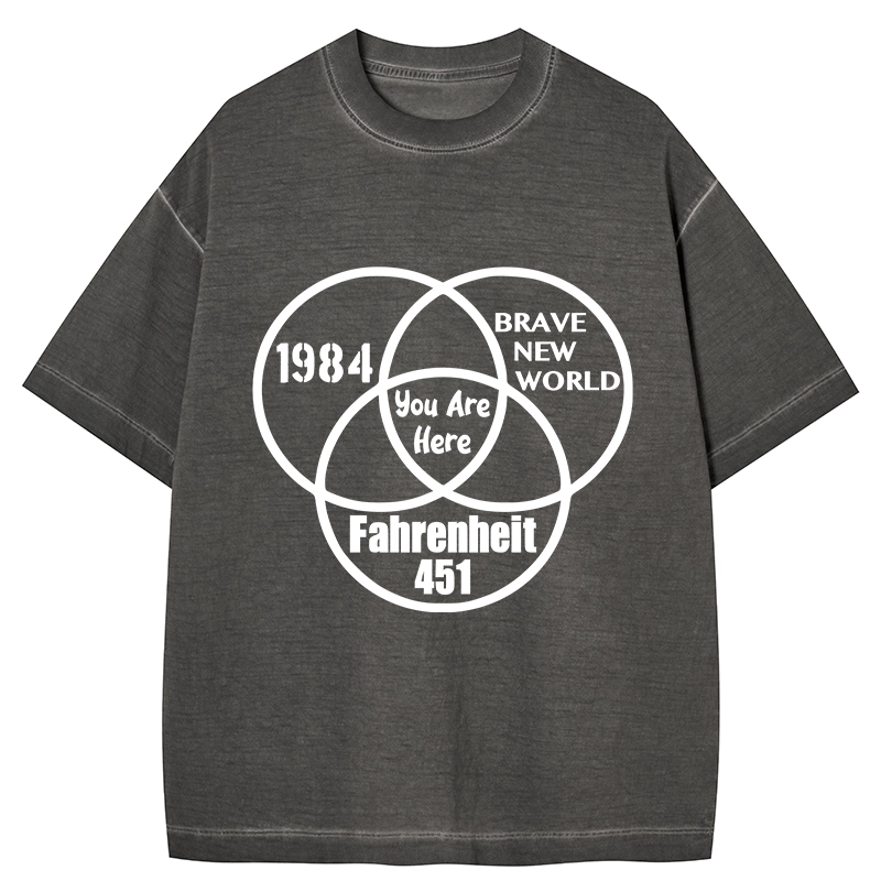 Tokyo-Tiger Multidimensional Thinking And Rebellion Gradient Washed T-Shirt