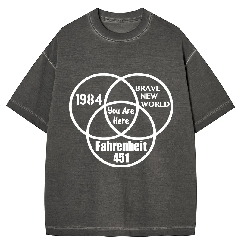 Tokyo-Tiger Multidimensional Thinking And Rebellion Gradient Washed T-Shirt