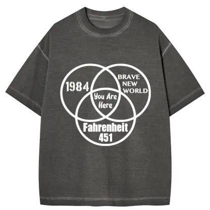 Tokyo-Tiger Multidimensional Thinking And Rebellion Gradient Washed T-Shirt