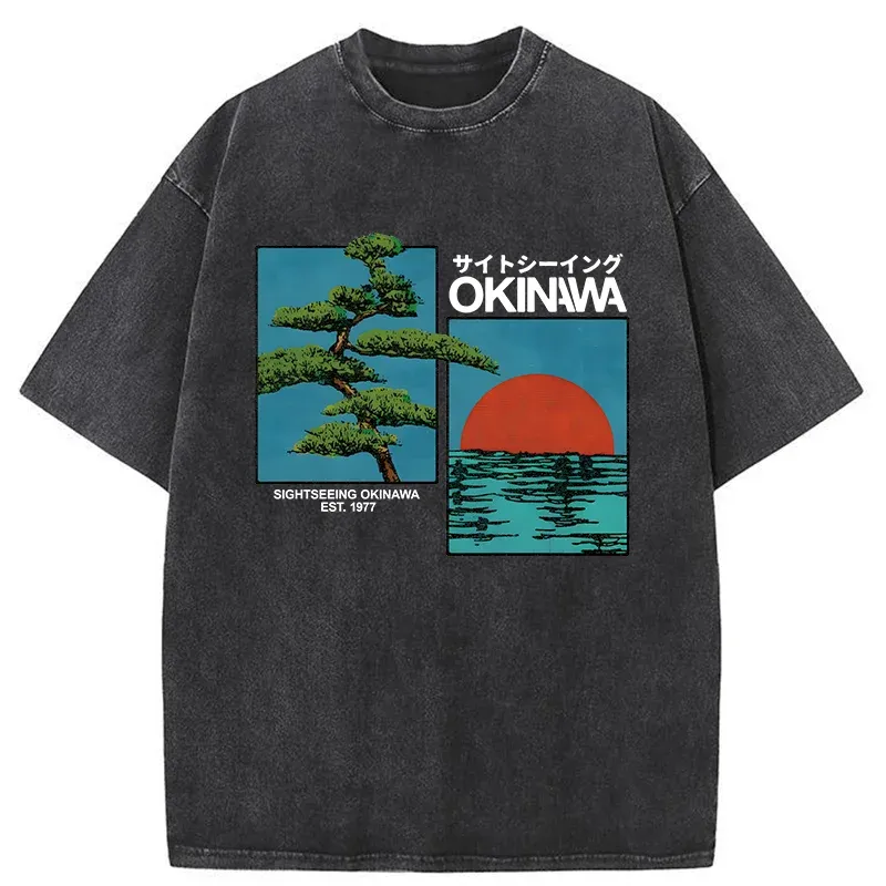 Tokyo-Tiger Japanese Bonsai Washed T-Shirt