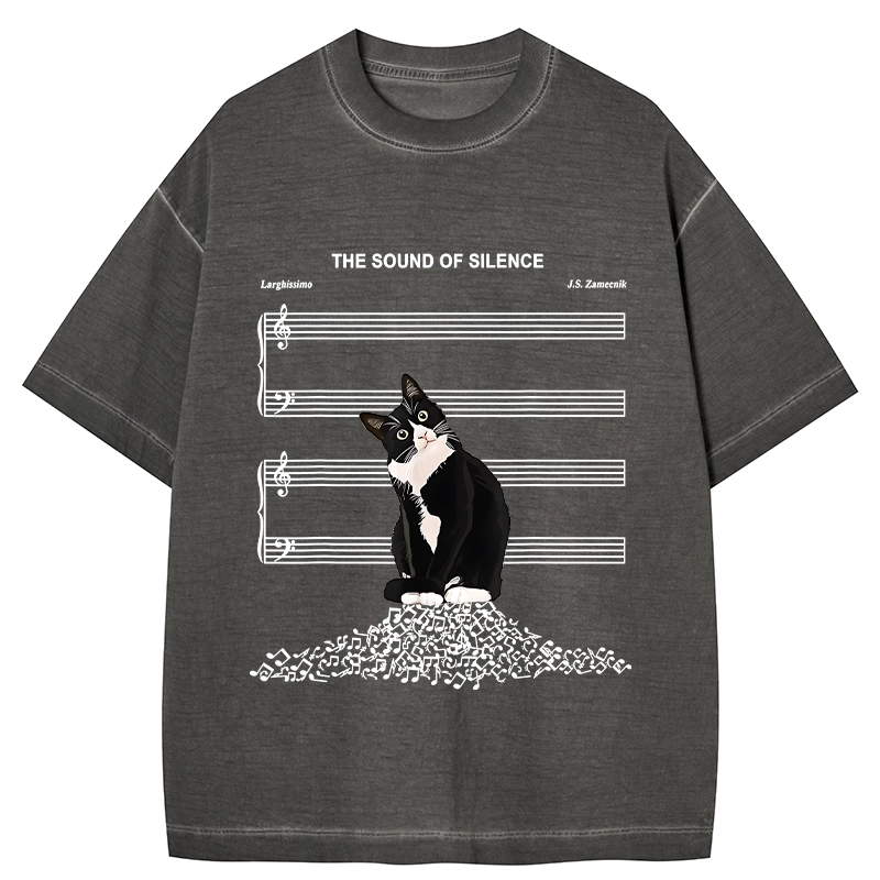 Tokyo-Tiger The Sound Of Silence Gradient Washed T-Shirt