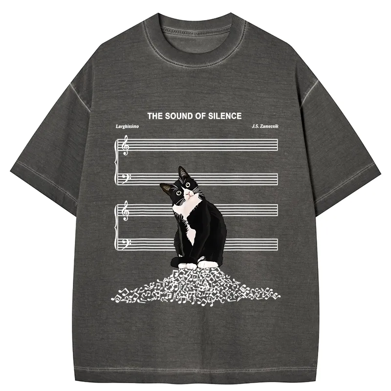 Tokyo-Tiger The Sound Of Silence Gradient Washed T-Shirt