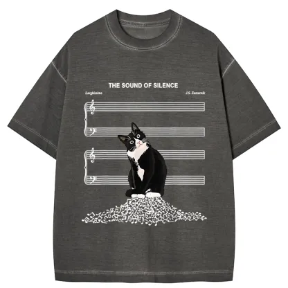 Tokyo-Tiger The Sound Of Silence Gradient Washed T-Shirt