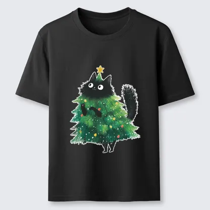 Tokyo-Tiger Christmas Tree Cat Japan Classic T-Shirt