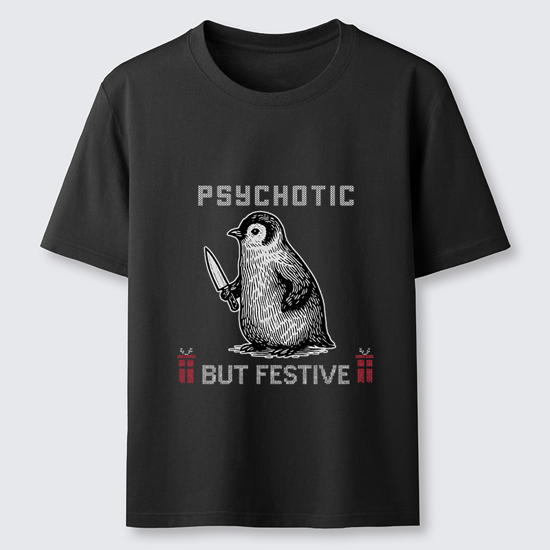 Tokyo-Tiger Overstimulated but Festive Christmas Classic T-Shirt