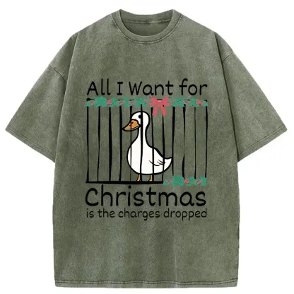 Tokyo-Tiger Christmas Stupid Goose Washed T-Shirt