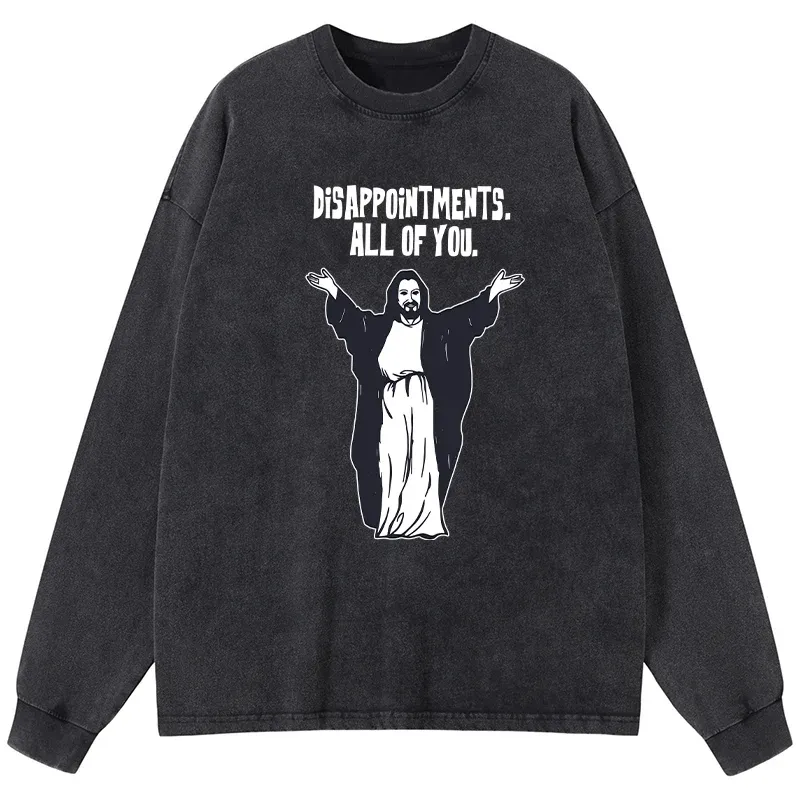 Tokyo-Tiger God Gives Disappointment Washed Long Sleeve T-Shirt