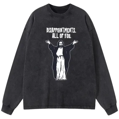 Tokyo-Tiger God Gives Disappointment Washed Long Sleeve T-Shirt