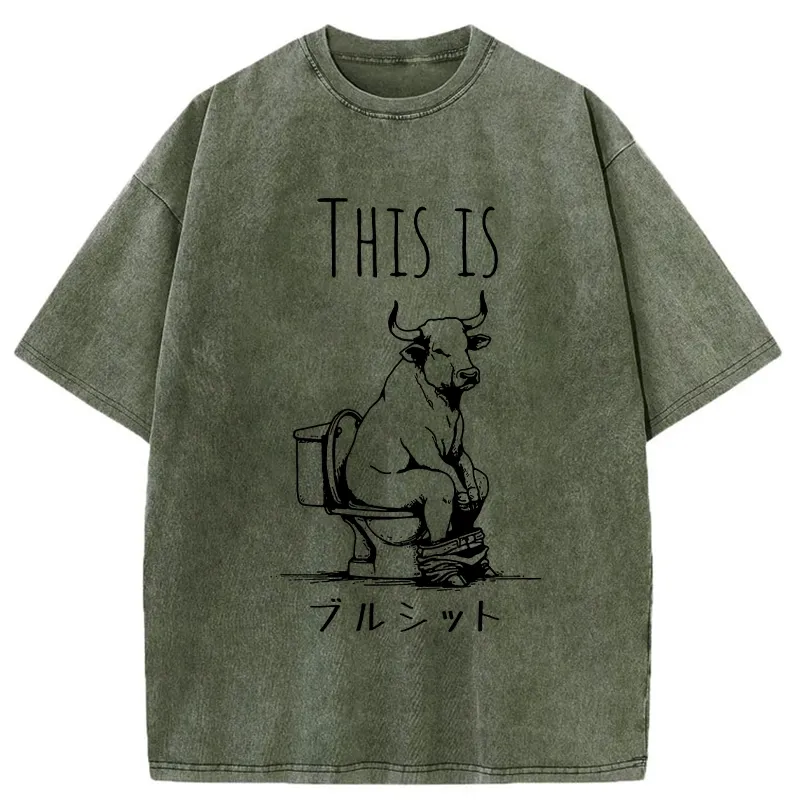 Tokyo-Tiger This Is Bullshit Washed T-Shirt Sale