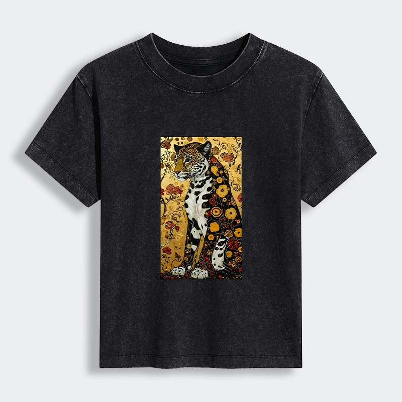 Tokyo-Tiger Magnificent Leopard Women's Washed T-shirt