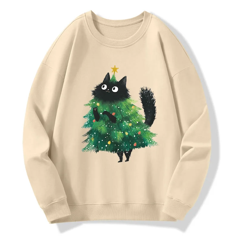 Tokyo-Tiger Christmas Tree Cat Japan Classic Sweatshirt