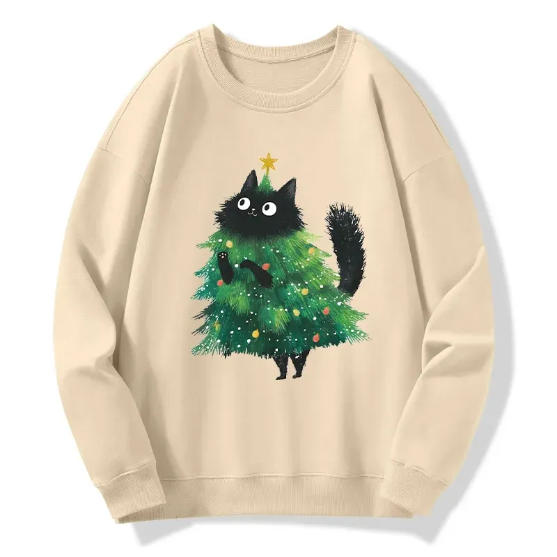 Tokyo-Tiger Christmas Tree Cat Japan Classic Sweatshirt