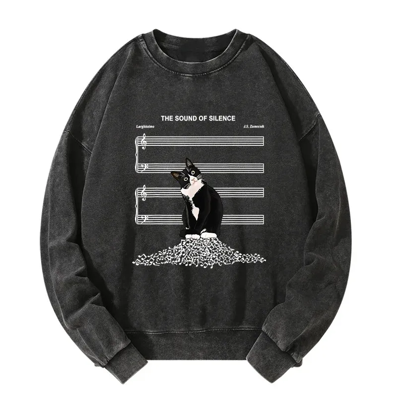 Tokyo-Tiger The Sound Of Silence Washed Sweatshirt