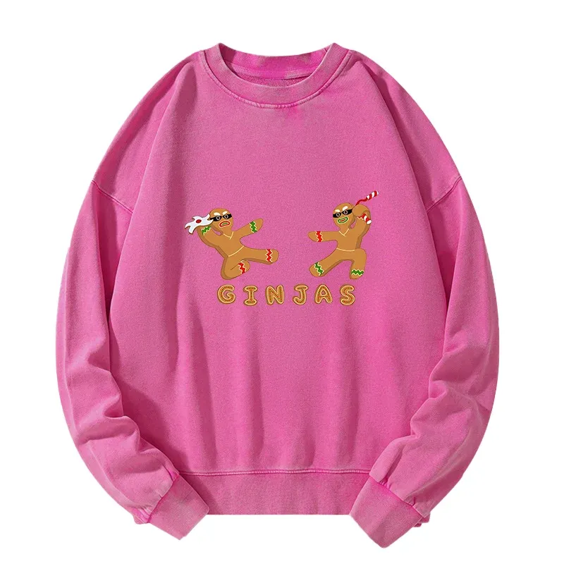 Tokyo-Tiger Gingerbread Ninja Washed Sweatshirt