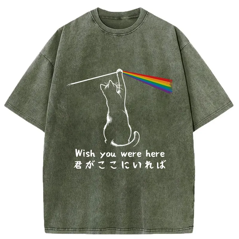 Tokyo-Tiger Wish You Were Here Washed T-Shirt