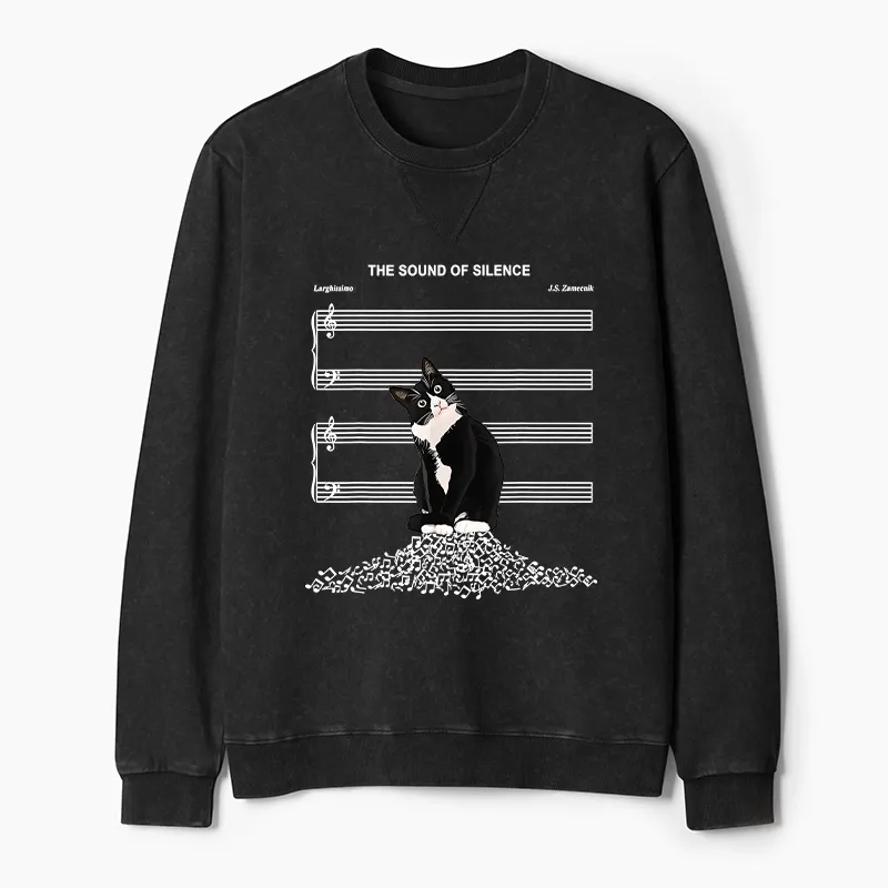 Tokyo-Tiger The Sound Of Silence Washed Terry Sweatshirt