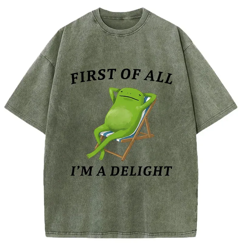 Tokyo-Tiger Leisurely Frog Washed T-Shirt