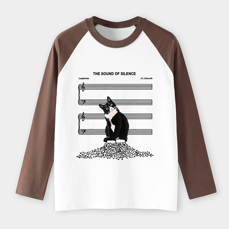 Tokyo-Tiger The Sound Of Silence Raglan Long Sleeve T-shirt