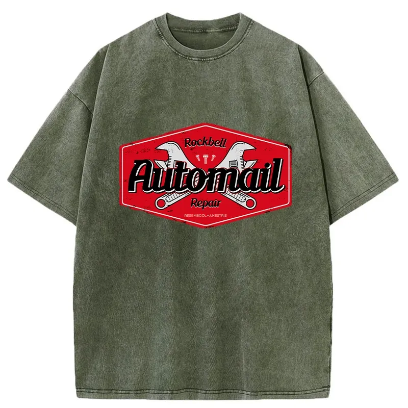 Tokyo-Tiger Rockbell Automail Japanese Washed T-Shirt