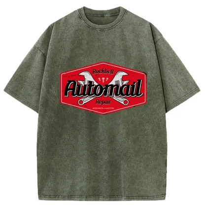 Tokyo-Tiger Rockbell Automail Japanese Washed T-Shirt