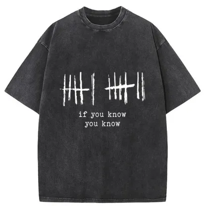 Tokyo-Tiger If You Know You Know Washed T-Shirt