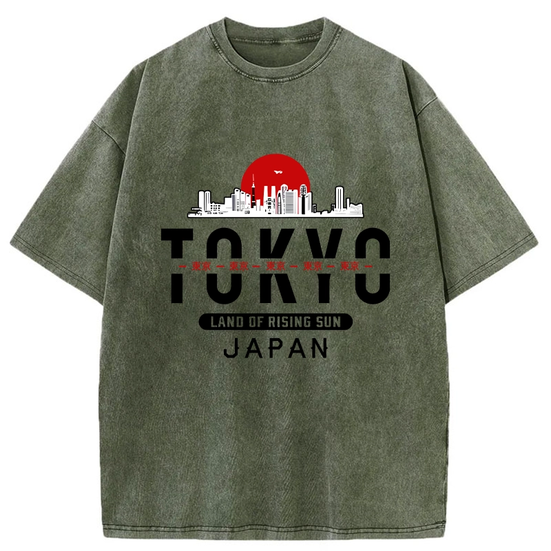 Tokyo-Tiger Tokyo Sunrise Washed T-Shirt