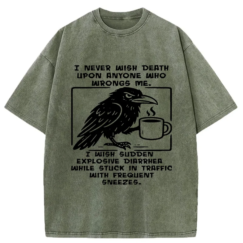 Tokyo-Tiger Curse Of The Raven Washed T-Shirt