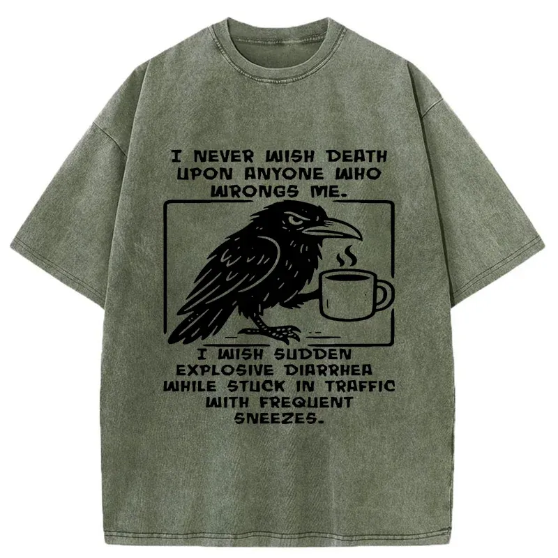 Tokyo-Tiger Curse Of The Raven Washed T-Shirt
