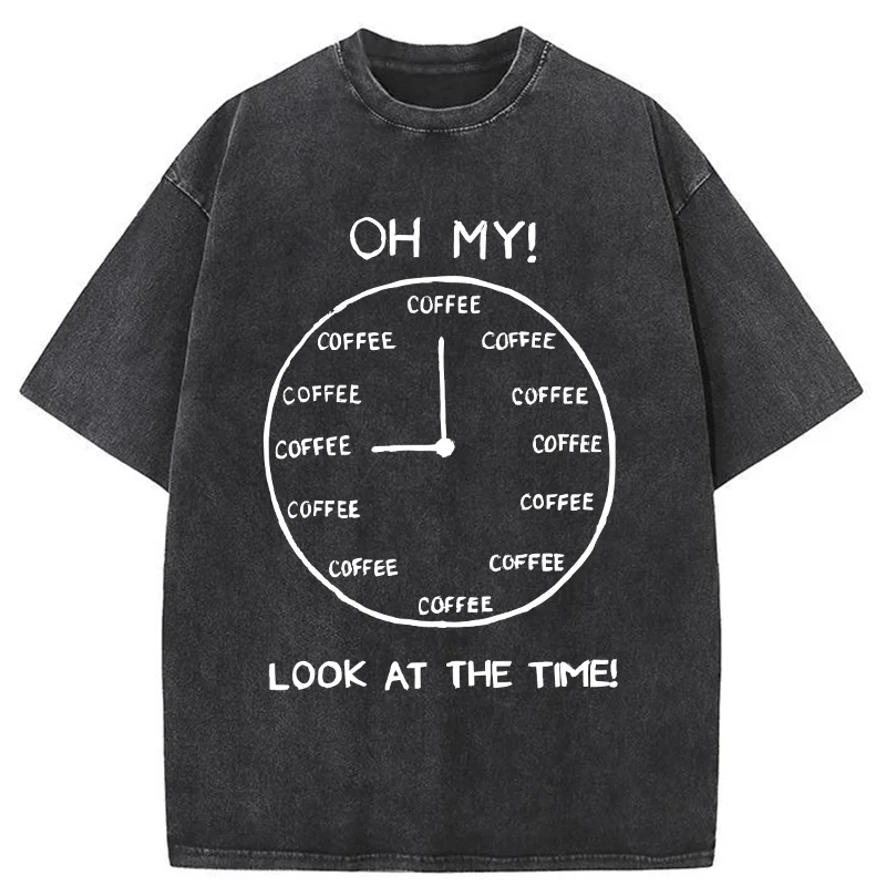 Tokyo-Tiger Coffee Time Washed T-Shirt