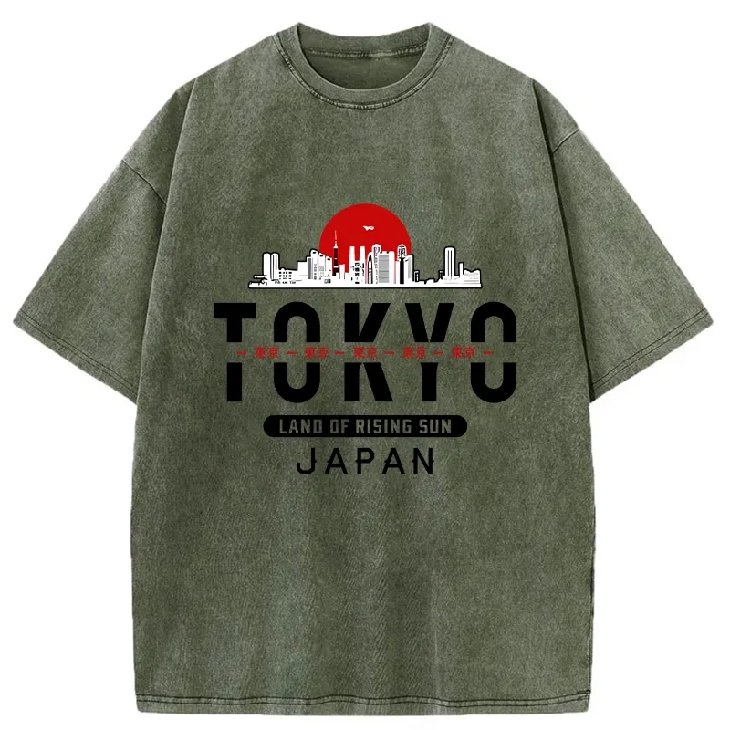 Tokyo-Tiger Tokyo Sunrise Washed T-Shirt