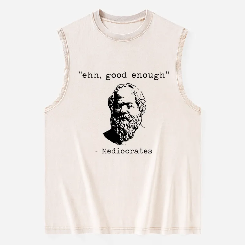 Tokyo-Tiger Mediocrates Meme Washed Tank