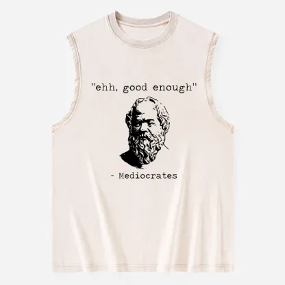 Tokyo-Tiger Mediocrates Meme Washed Tank
