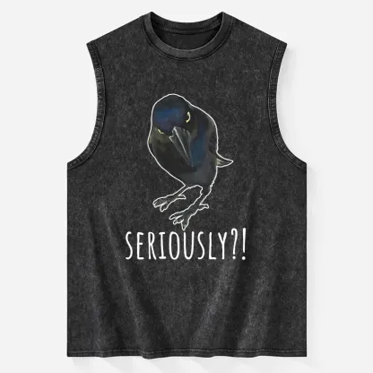 Tokyo-Tiger Raven's Question Washed Tank