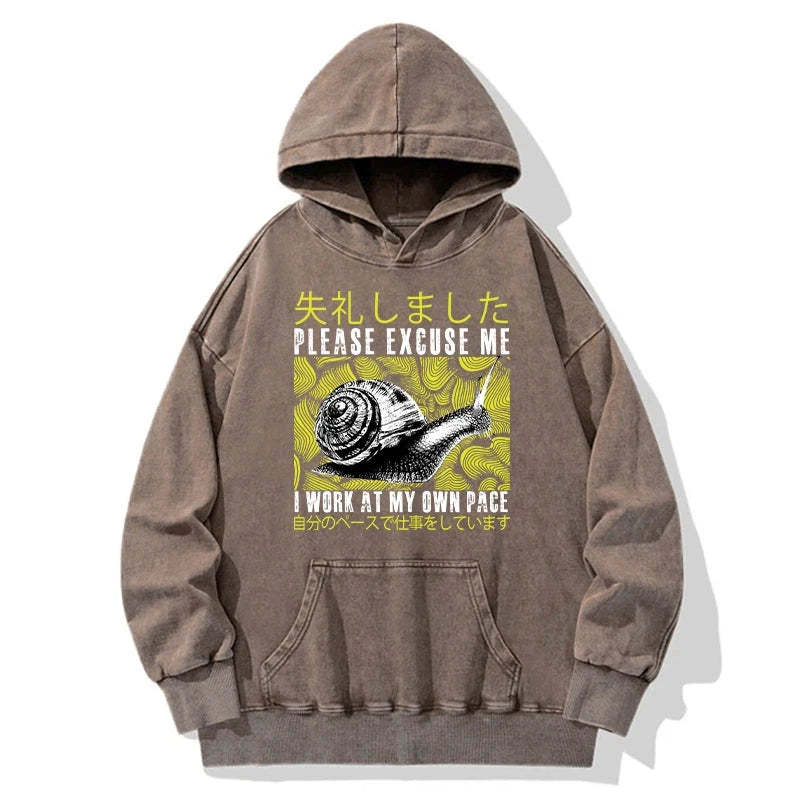 Tokyo-Tiger Snails That Work According To Their Own Rules Washed Hoodie