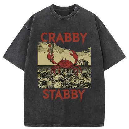 Tokyo-Tiger Angry Crab Washed T-Shirt