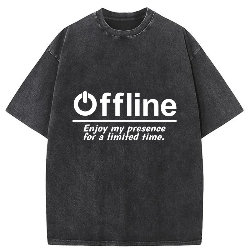 Tokyo-Tiger Offline Gamer Washed T-Shirt