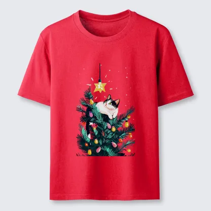 Tokyo-Tiger Cute Christmas Cat Japan Classic T-Shirt