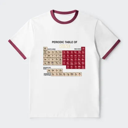 Tokyo-Tiger Table of Elements of Wine Trim T-Shirt