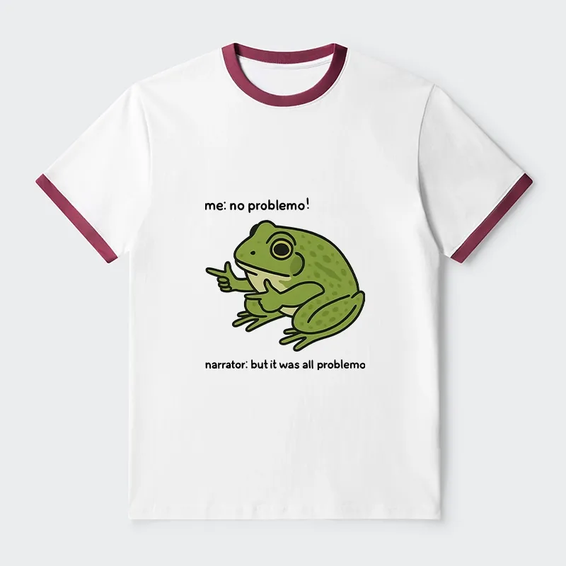 Tokyo-Tiger Stupid Frog Meme Trim T-Shirt